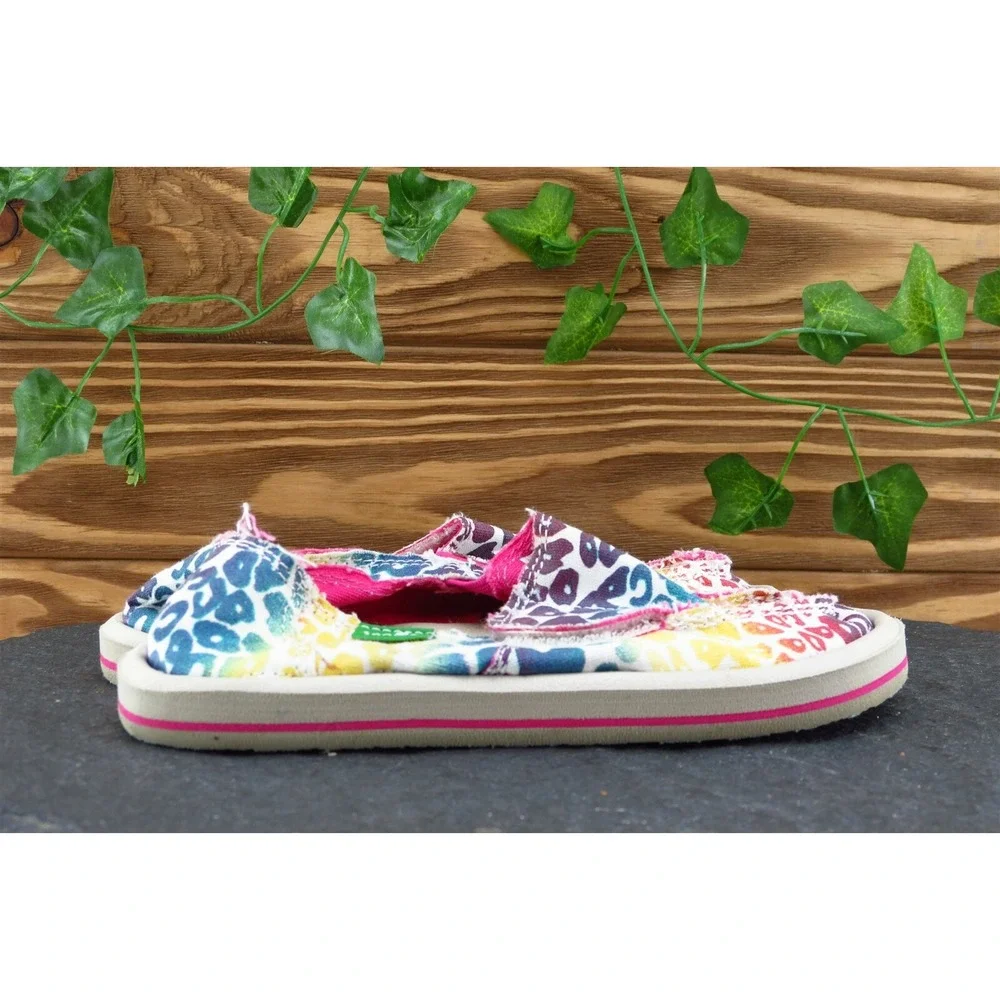 Sanuk Toddler Girls 10 Medium‎ Multicolor Loafer Fabric